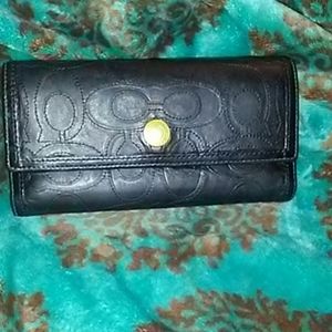 Coach Leather Signature C Wallet